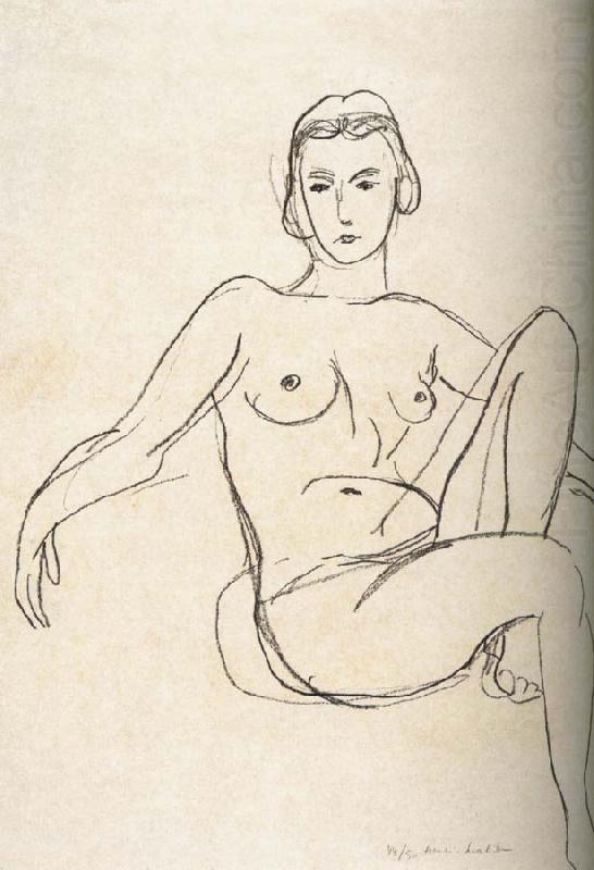 Henri Matisse Nude sitting china oil painting image